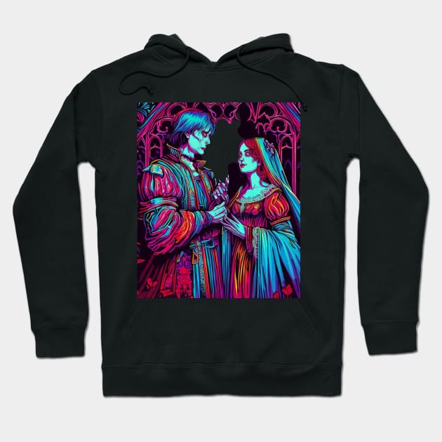 Romeo and Juliet: Tragic Love Across Feuding Families Hoodie by Vish artd